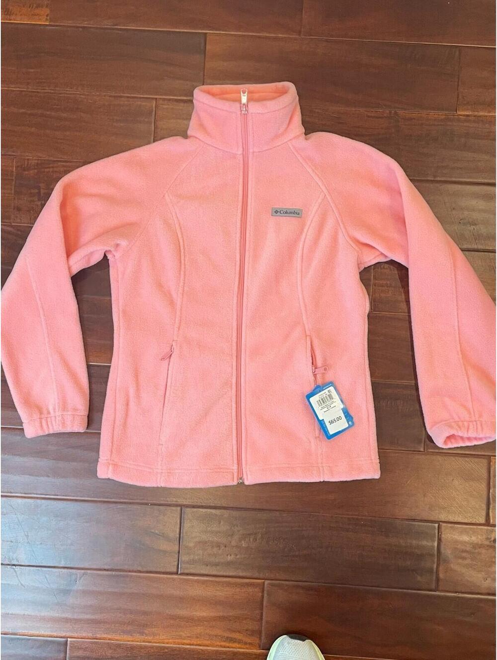 NWT Columbia Sawyer Rapids Full Zip 2.0 Fleece Jacket Women's Size Small Pink